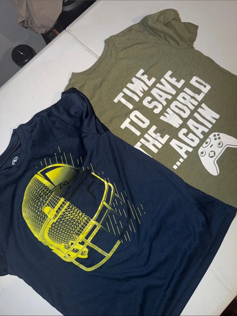 T-Shirt - Navy and Olive